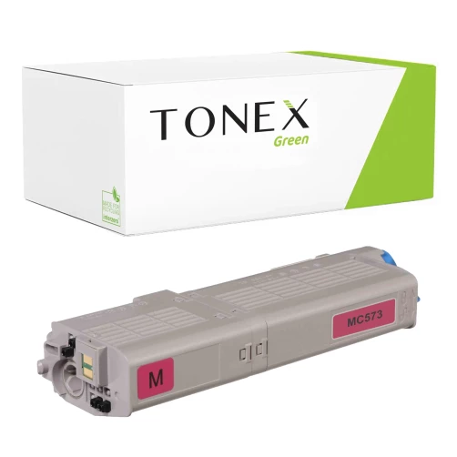 TONEX green für OKI RMCMC573M / 46490606 Toner Magenta bis zu 6000 Seiten
