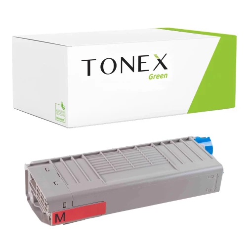 TONEX green für OKI RMCMC700M / 45396302 Toner Magenta bis zu 6000 Seiten