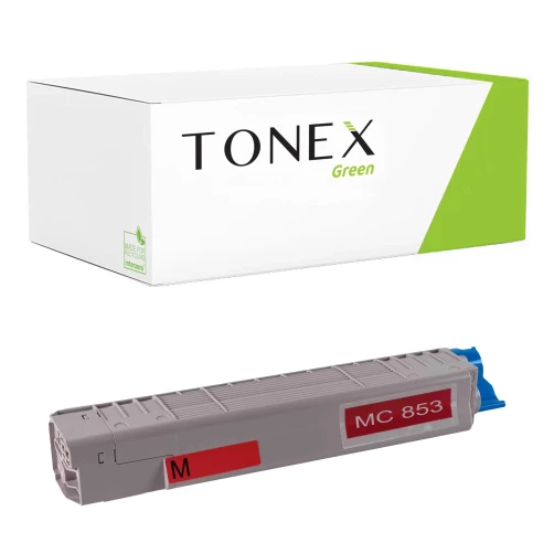 TONEX green für OKI RMCMC853M / 45862838 Toner Magenta bis zu 7300 Seiten