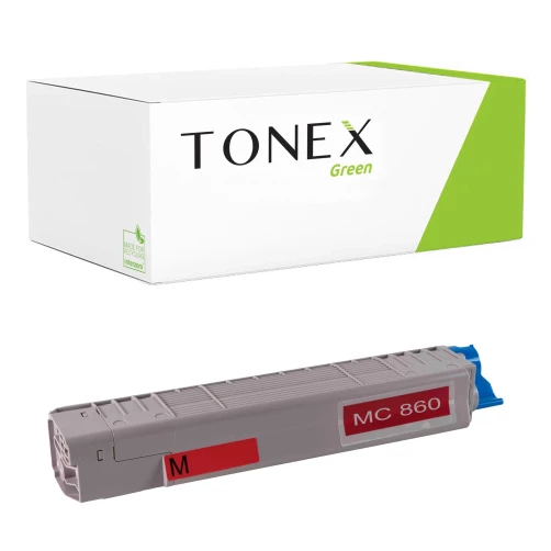 TONEX green für OKI RMCMC860M / 44059210 Toner Magenta bis zu 10000 Seiten