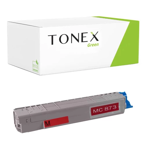 TONEX green für OKI RMCMC873M / 45862815 Toner Magenta bis zu 10000 Seiten