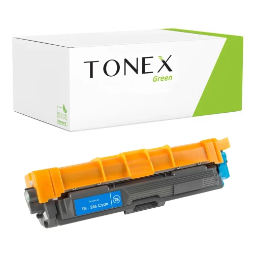 TONEX green für Brother RMCTN246C / TN-246C Toner Cyan bis zu 2200 Seiten