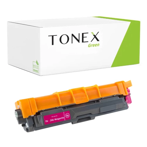 TONEX green für Brother RMCTN246M / TN-246M Toner Magenta bis zu 2200 Seiten