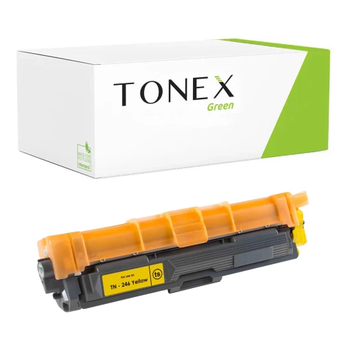 TONEX green für Brother RMCTN246Y / TN-246Y Toner Gelb bis zu 2200 Seiten