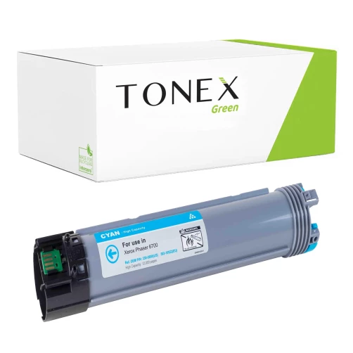 TONEX green für Xerox RMCX6700C / 106R01507 Toner Cyan bis zu 12000 Seiten