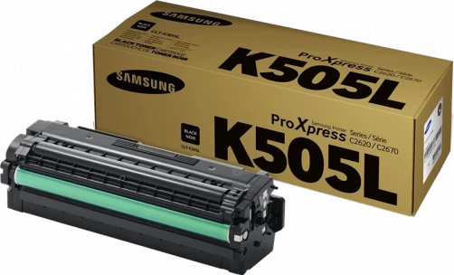 Original Samsung CLT-K505L / K505L Toner Schwarz bis zu 6000 Seiten