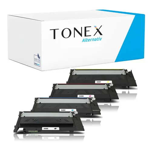 TONEX alternativ für Samsung CLT-P406C / CLT-P406C Toner Schwarz Cyan Magenta Gelb Multipack