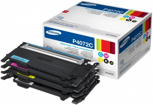 Original Samsung CLT-P4072C / SU382A Toner Schwarz Cyan Magenta Gelb Multipack