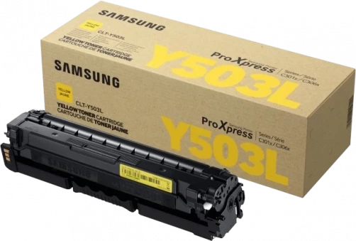 Samsung Original CLT-Y503L / SU491A Tonerkartusche Gelb bis zu 5000 Seiten