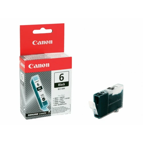 Canon Original BCI-6BK / 4705A002 Tintenpatrone Schwarz bis zu 210 Seiten 13ml