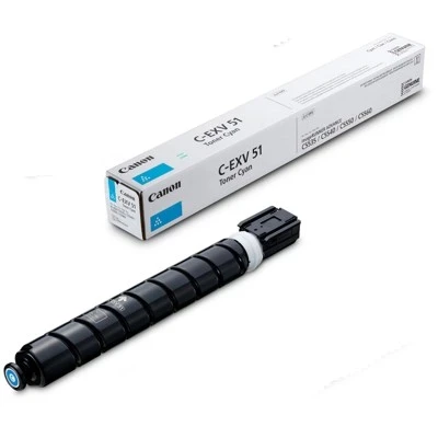 Canon Original C-EXV51C / 0482C002 Tonerkartusche Cyan bis zu 60000 Seiten