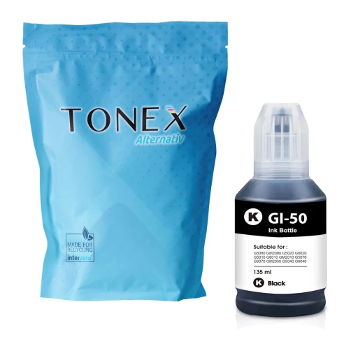 TONEX alternativ für Canon GI-50PGBK / 3386C001 Tinte Schwarz 170ml