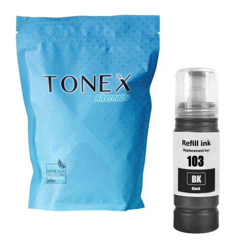 TONEX alternativ für Epson 103BK / C13T00S14A10 Tintenflasche Schwarz 65ml
