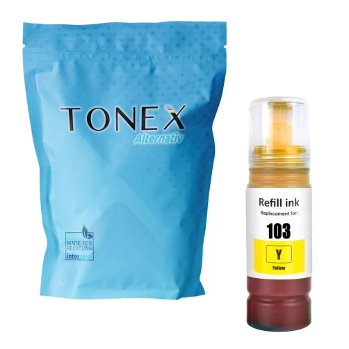 TONEX alternativ für Epson 103Y / C13T00S44A10 Tintenflasche Gelb 65ml