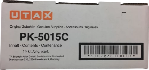 Utax Original PK-5015C / 1T02R7CUT0 Tonerkartusche bis zu 3000 Seiten