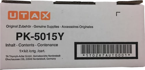 Utax Original PK-5015Y / 1T02R7AUT0 Tonerkartusche bis zu 3000 Seiten