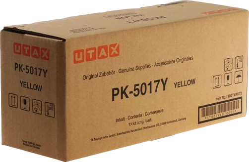 Original Utax PK-5017Y / 1T02TVAUT0 Toner Gelb bis zu 6000 Seiten