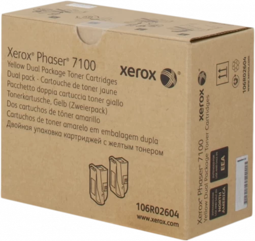 Original Xerox 106R02604 Toner Gelb bis zu 9000 Seiten