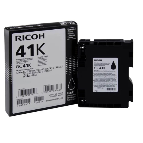 Original Ricoh GC41KL / 405765 Tinte Schwarz bis zu 600 Seiten