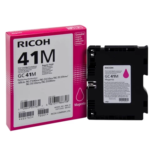 Original Ricoh GC41M / 405763 Tinte Magenta bis zu 2200 Seiten
