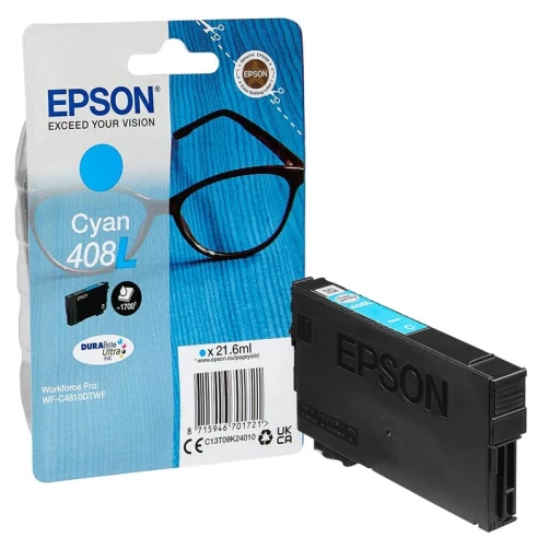 Original Epson 408L / C13T09K24010 Tinte Cyan bis zu 1700 Seiten