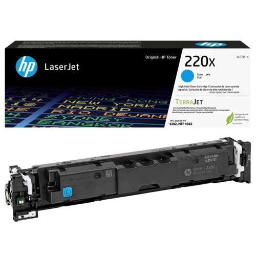Original HP W2201X / 220X Toner Cyan bis zu 5500 Seiten