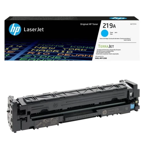 Original HP W2191A / 219A Toner Cyan bis zu 1200 Seiten