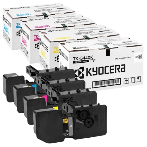 Original Kyocera TK-5440 MCVP Toner Schwarz Cyan Magenta Gelb bis zu 10000 Seiten